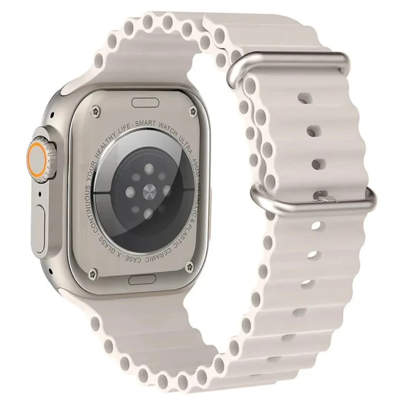 Smartwatch Ultra Pro - El Reloj Inteligente Más Completo Del Mercado [2 correas negro + blanco]